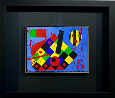 Guache sobre papel 27x37 cm, Dimensão com moldura 59x69 cm